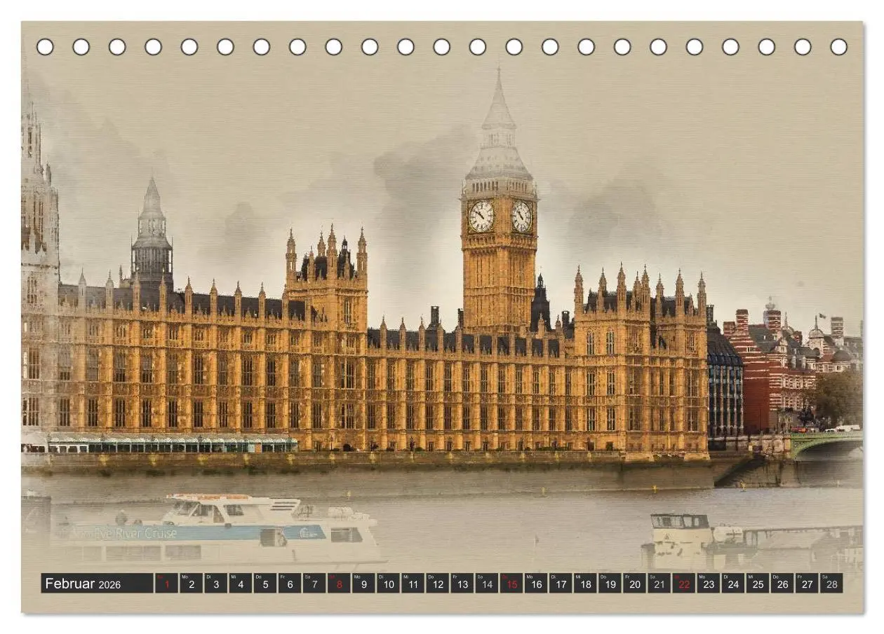 Bild: 9783457959732 | Traumhaftes London (Tischkalender 2026 DIN A5 quer), CALVENDO...
