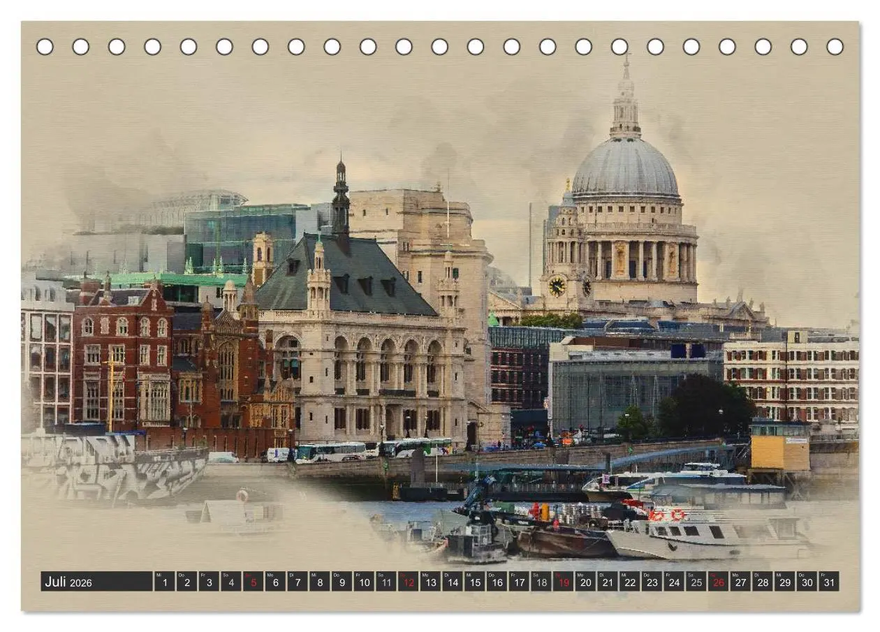 Bild: 9783457959732 | Traumhaftes London (Tischkalender 2026 DIN A5 quer), CALVENDO...
