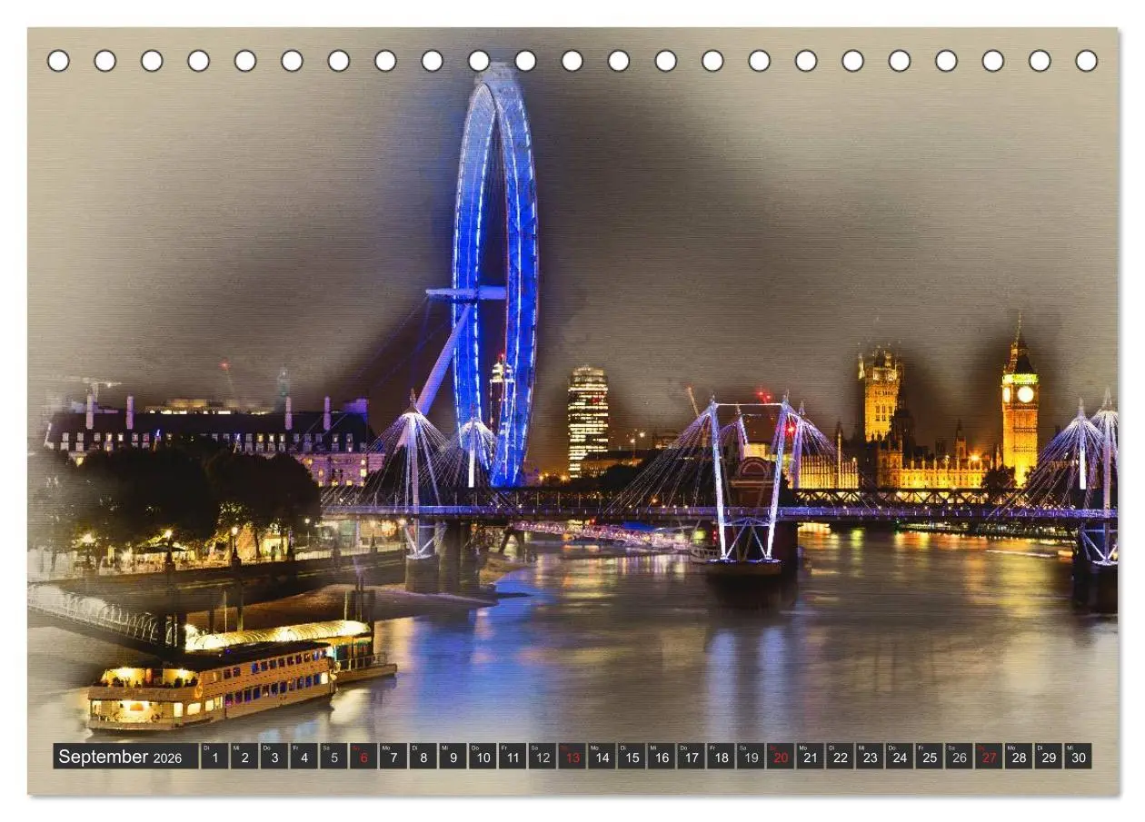 Bild: 9783457959732 | Traumhaftes London (Tischkalender 2026 DIN A5 quer), CALVENDO...