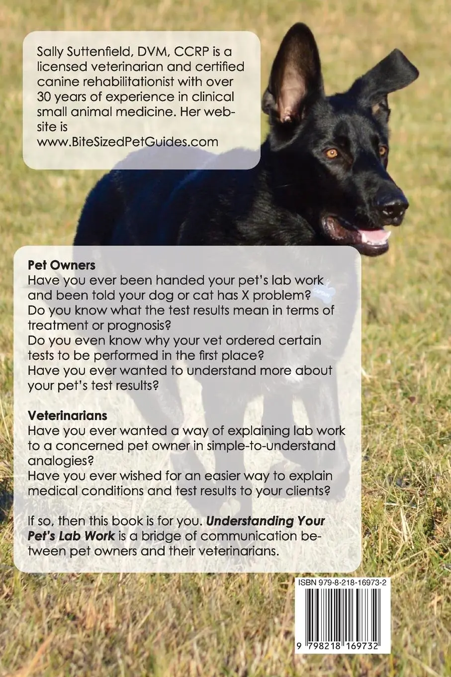 Rückseite: 9798218169732 | Understanding Your Pet's Lab Work | Sally Suttenfield | Taschenbuch