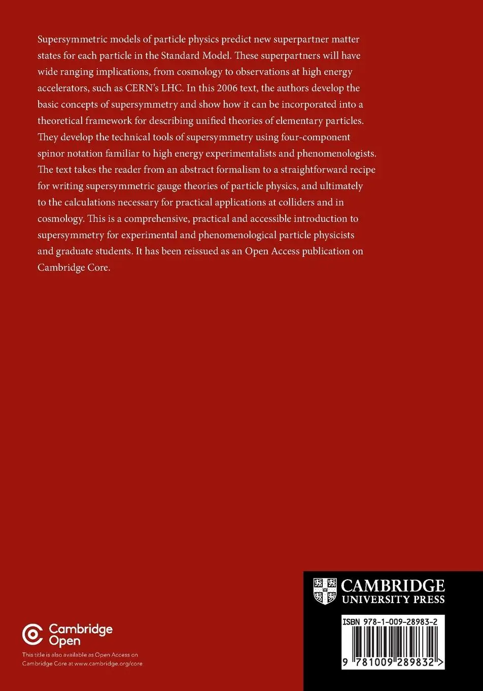 Rückseite: 9781009289832 | Weak Scale Supersymmetry | Howard Baer (u. a.) | Taschenbuch | 2023