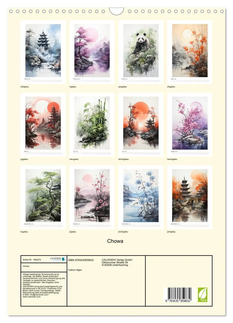 Bild: 9783435859832 | Chowa (Wandkalender 2025 DIN A3 hoch), CALVENDO Monatskalender | 2025