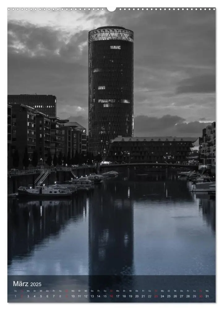Bild: 9783457019832 | Frankfurt monochrom (hochwertiger Premium Wandkalender 2025 DIN A2...