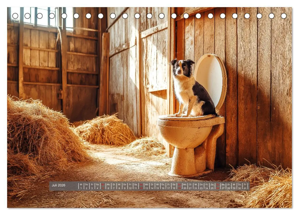 Bild: 9783457329832 | Sitz, Platz, Spül - Hunde auf dem Thron (Tischkalender 2026 DIN A5...