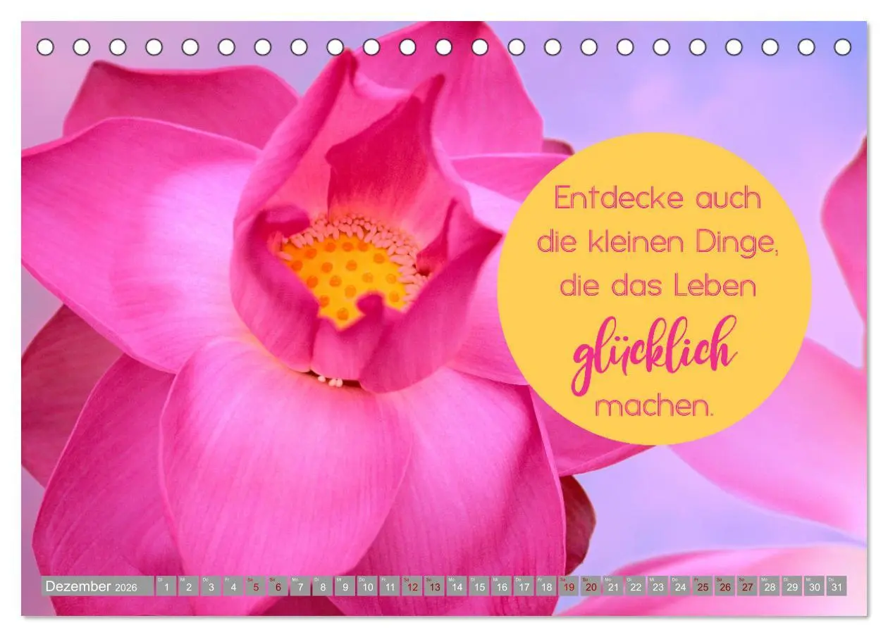 Bild: 9783457639832 | ACHTSAMKEIT - Wege des Glücks (Tischkalender 2026 DIN A5 quer),...