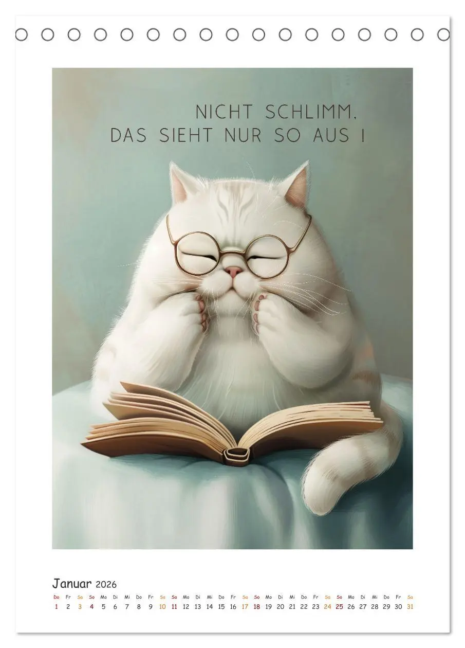 Bild: 9783516279832 | Katzenweisheiten (Tischkalender 2026 DIN A5 hoch), CALVENDO...