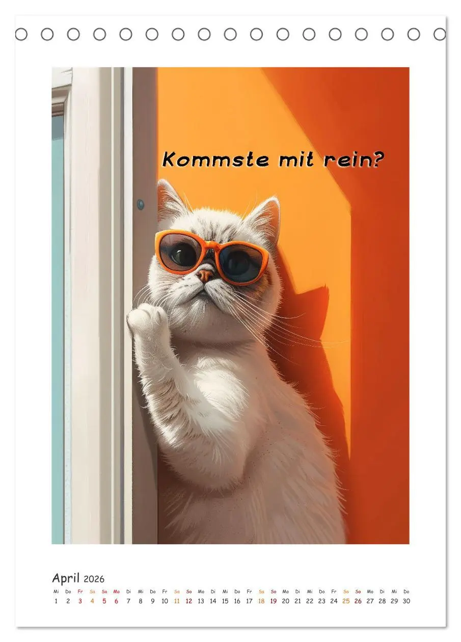 Bild: 9783516279832 | Katzenweisheiten (Tischkalender 2026 DIN A5 hoch), CALVENDO...