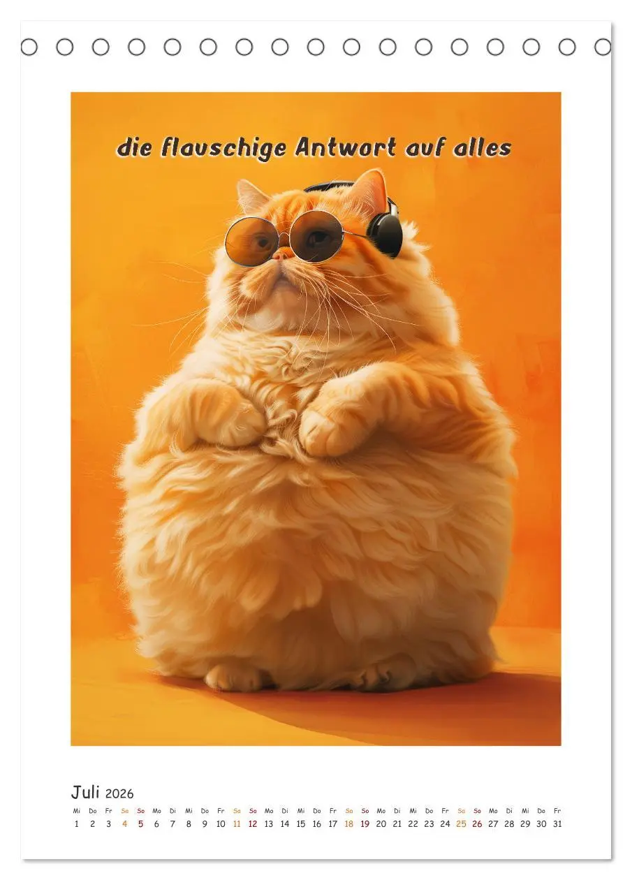 Bild: 9783516279832 | Katzenweisheiten (Tischkalender 2026 DIN A5 hoch), CALVENDO...