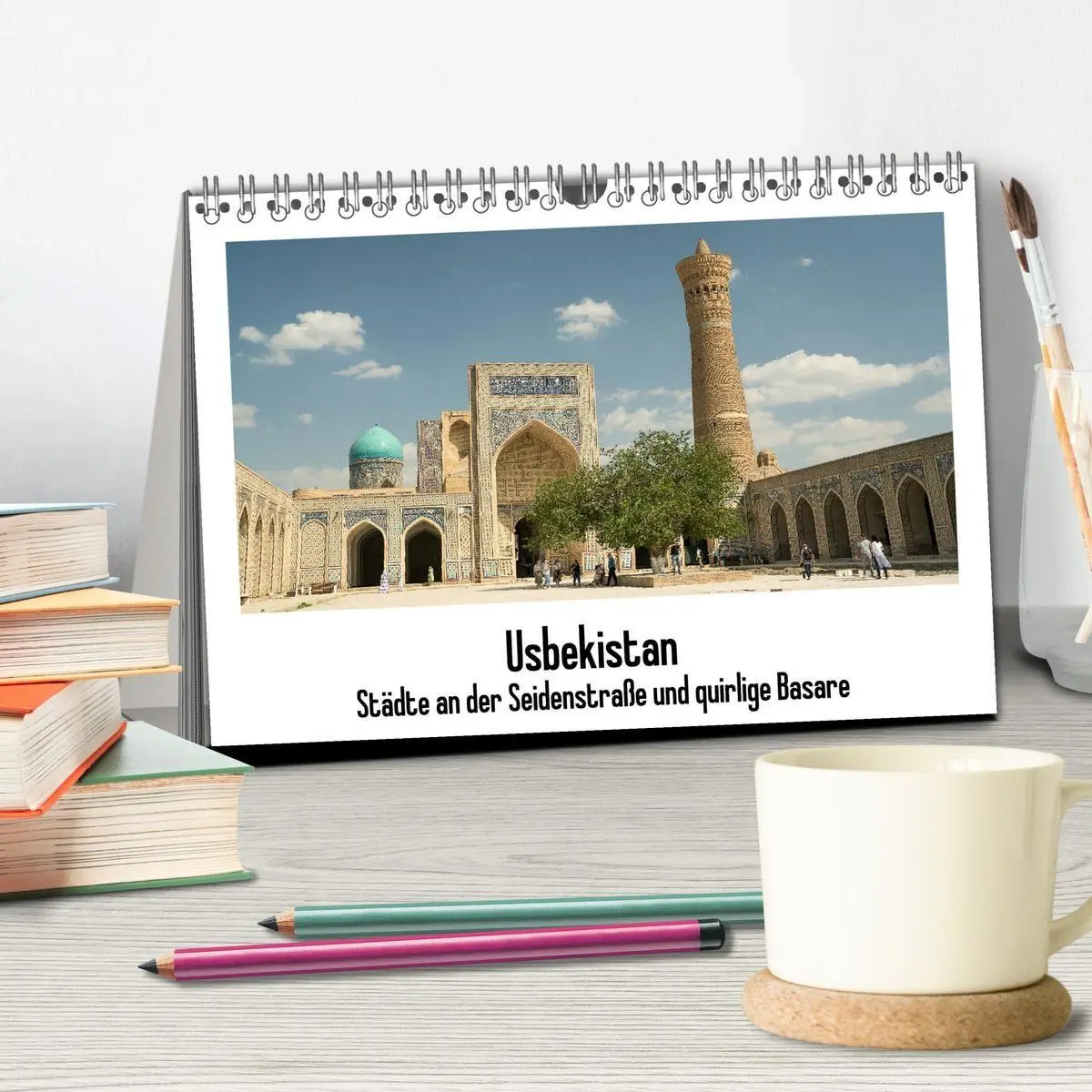 Bild: 9783569299832 | Usbekistan (Tischkalender 2027 DIN A5 quer), CALVENDO Monatskalender