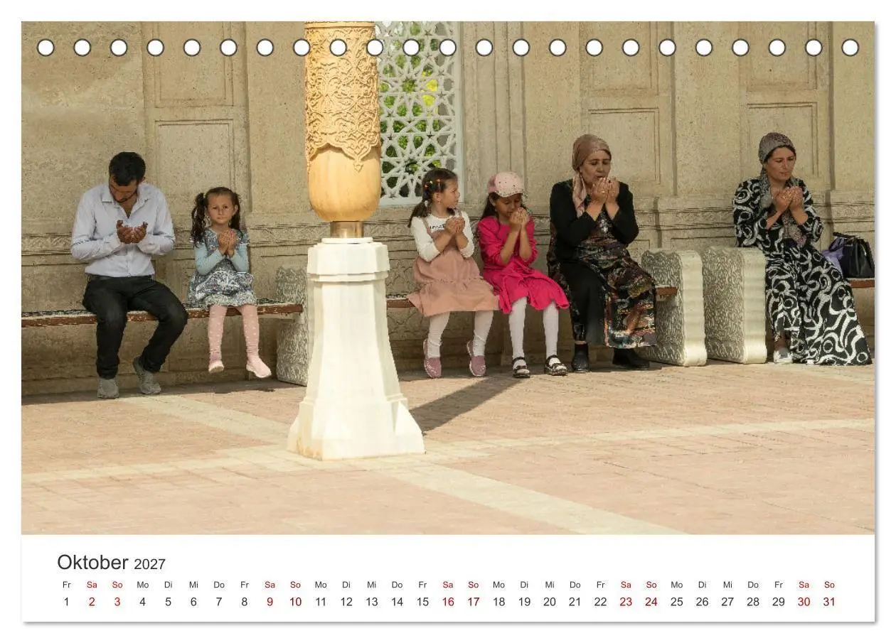 Bild: 9783569299832 | Usbekistan (Tischkalender 2027 DIN A5 quer), CALVENDO Monatskalender