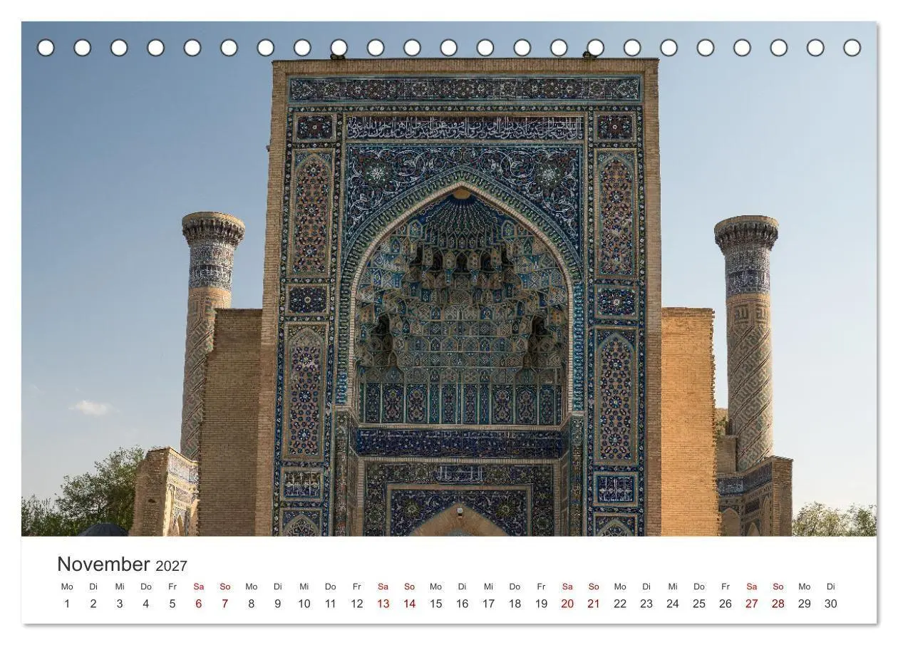 Bild: 9783569299832 | Usbekistan (Tischkalender 2027 DIN A5 quer), CALVENDO Monatskalender