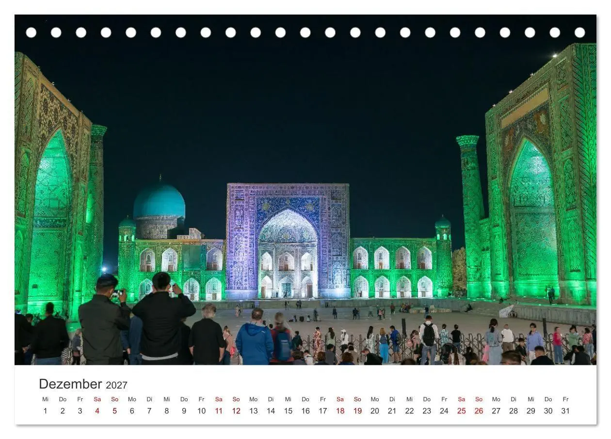 Bild: 9783569299832 | Usbekistan (Tischkalender 2027 DIN A5 quer), CALVENDO Monatskalender