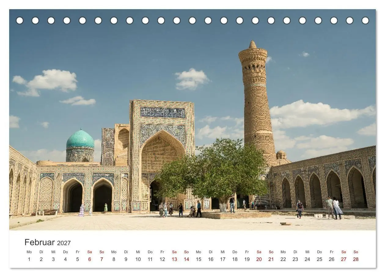 Bild: 9783569299832 | Usbekistan (Tischkalender 2027 DIN A5 quer), CALVENDO Monatskalender