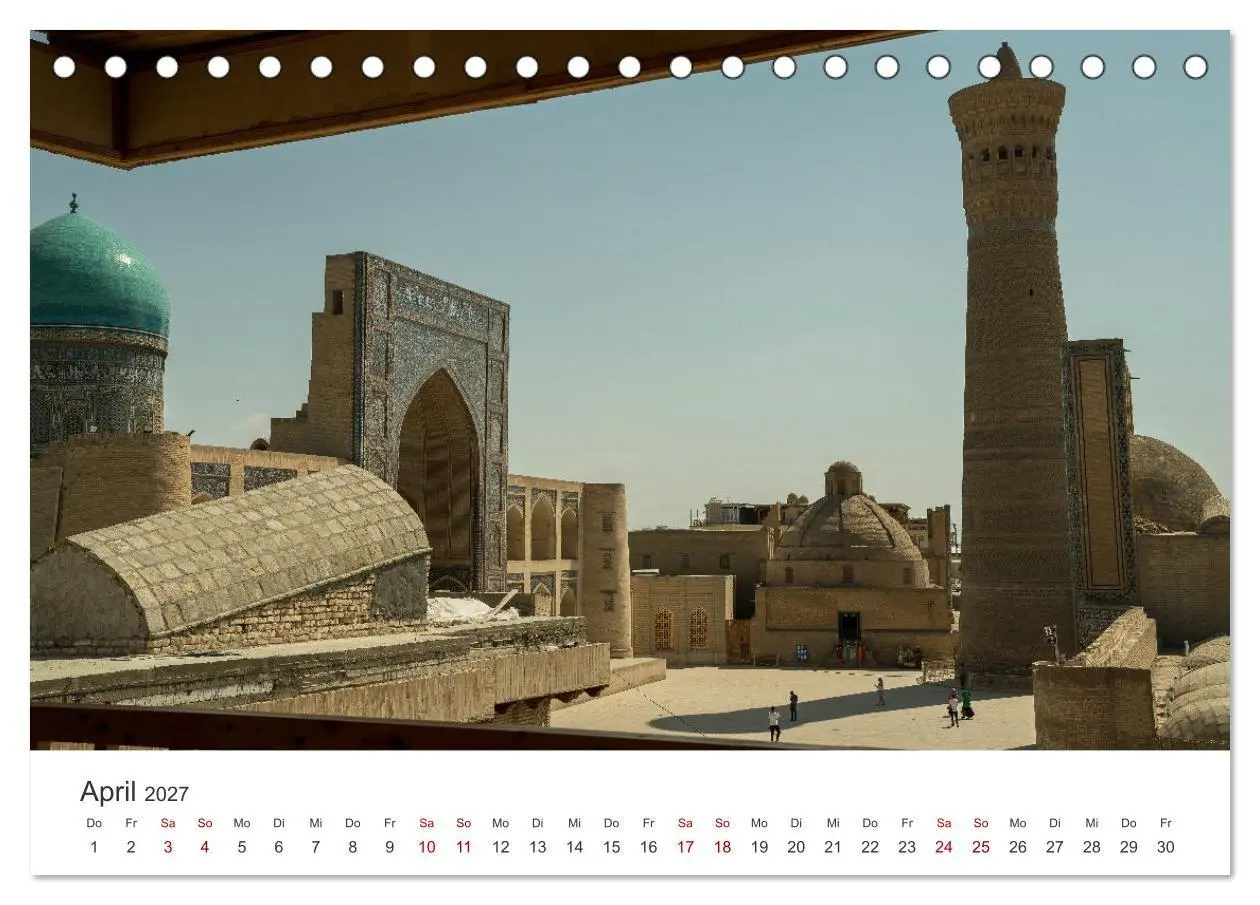 Bild: 9783569299832 | Usbekistan (Tischkalender 2027 DIN A5 quer), CALVENDO Monatskalender