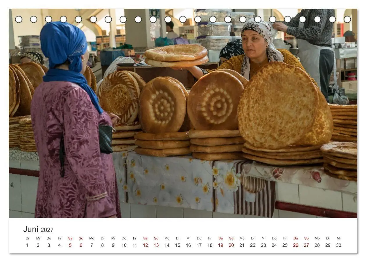 Bild: 9783569299832 | Usbekistan (Tischkalender 2027 DIN A5 quer), CALVENDO Monatskalender