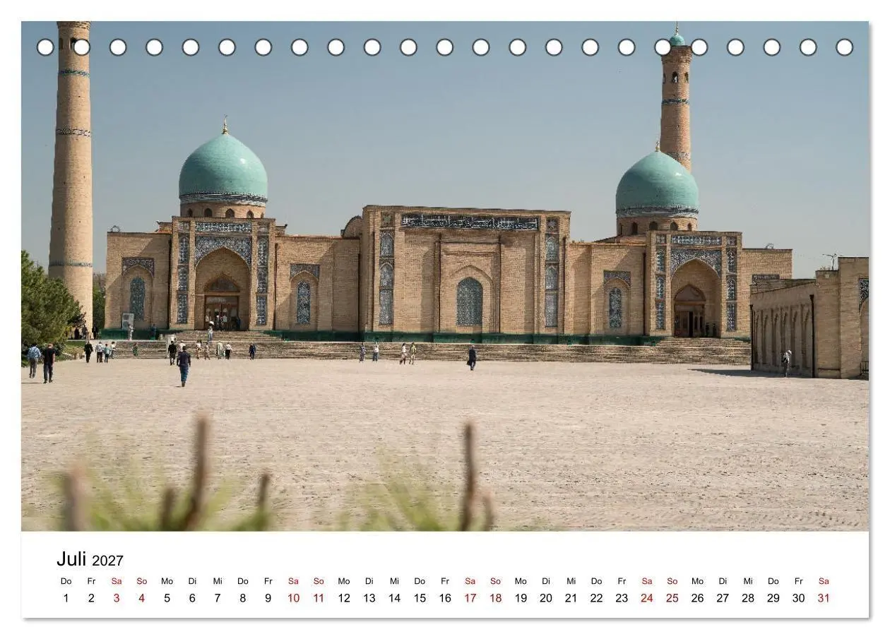 Bild: 9783569299832 | Usbekistan (Tischkalender 2027 DIN A5 quer), CALVENDO Monatskalender