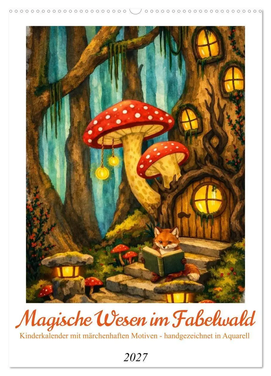 Cover: 9783569749832 | Magische Wesen im Fabelwald (Wandkalender 2027 DIN A2 hoch),...