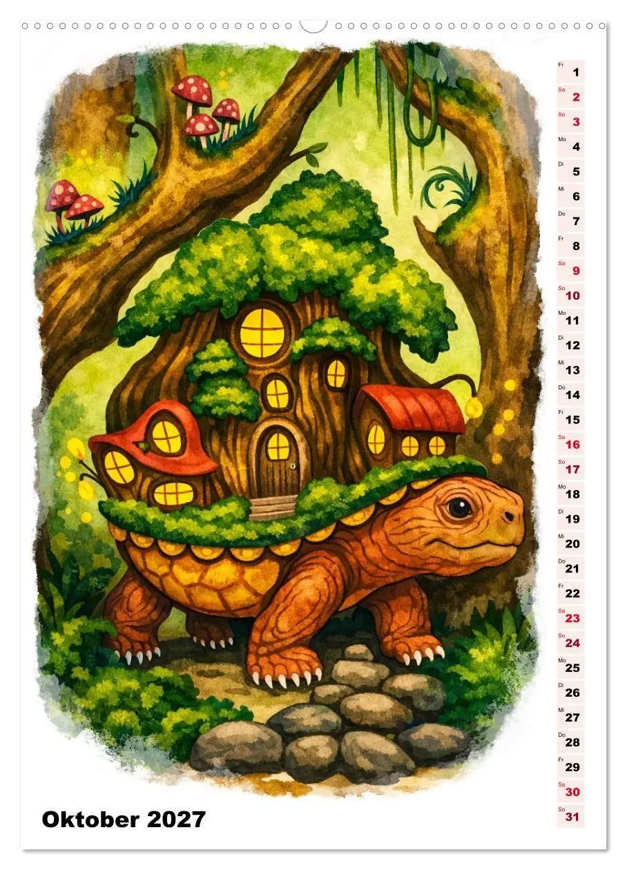 Bild: 9783569749832 | Magische Wesen im Fabelwald (Wandkalender 2027 DIN A2 hoch),...