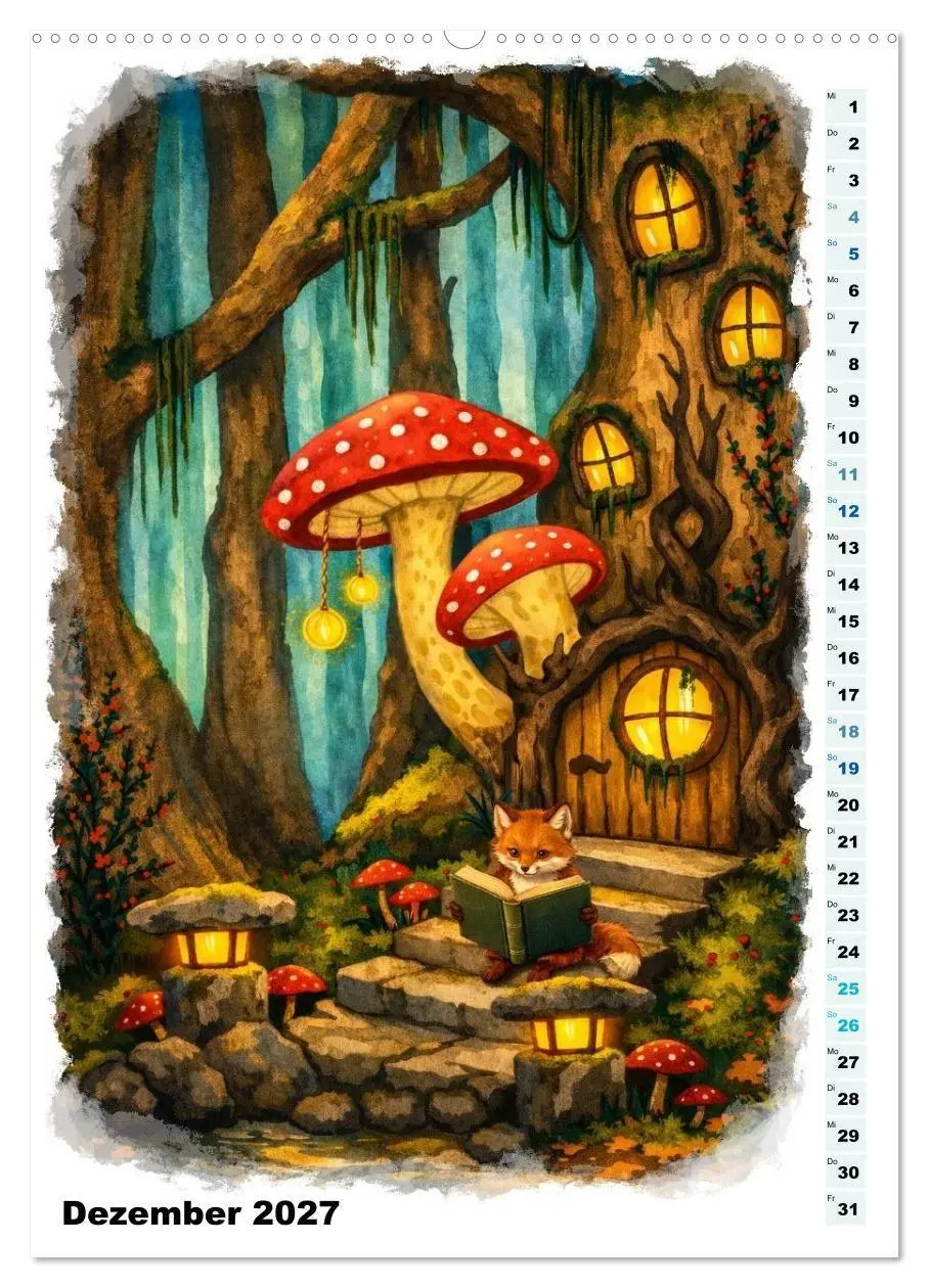 Bild: 9783569749832 | Magische Wesen im Fabelwald (Wandkalender 2027 DIN A2 hoch),...