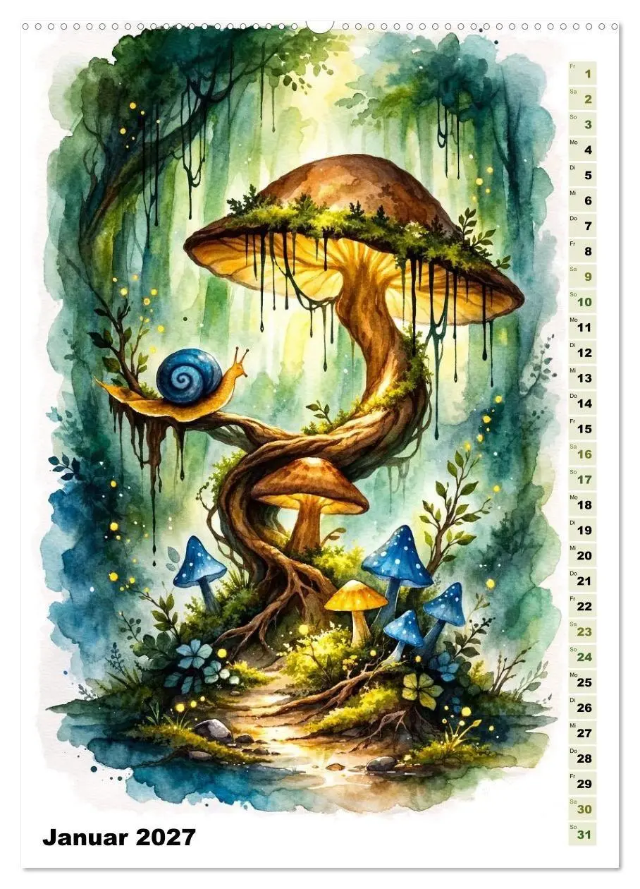 Bild: 9783569749832 | Magische Wesen im Fabelwald (Wandkalender 2027 DIN A2 hoch),...