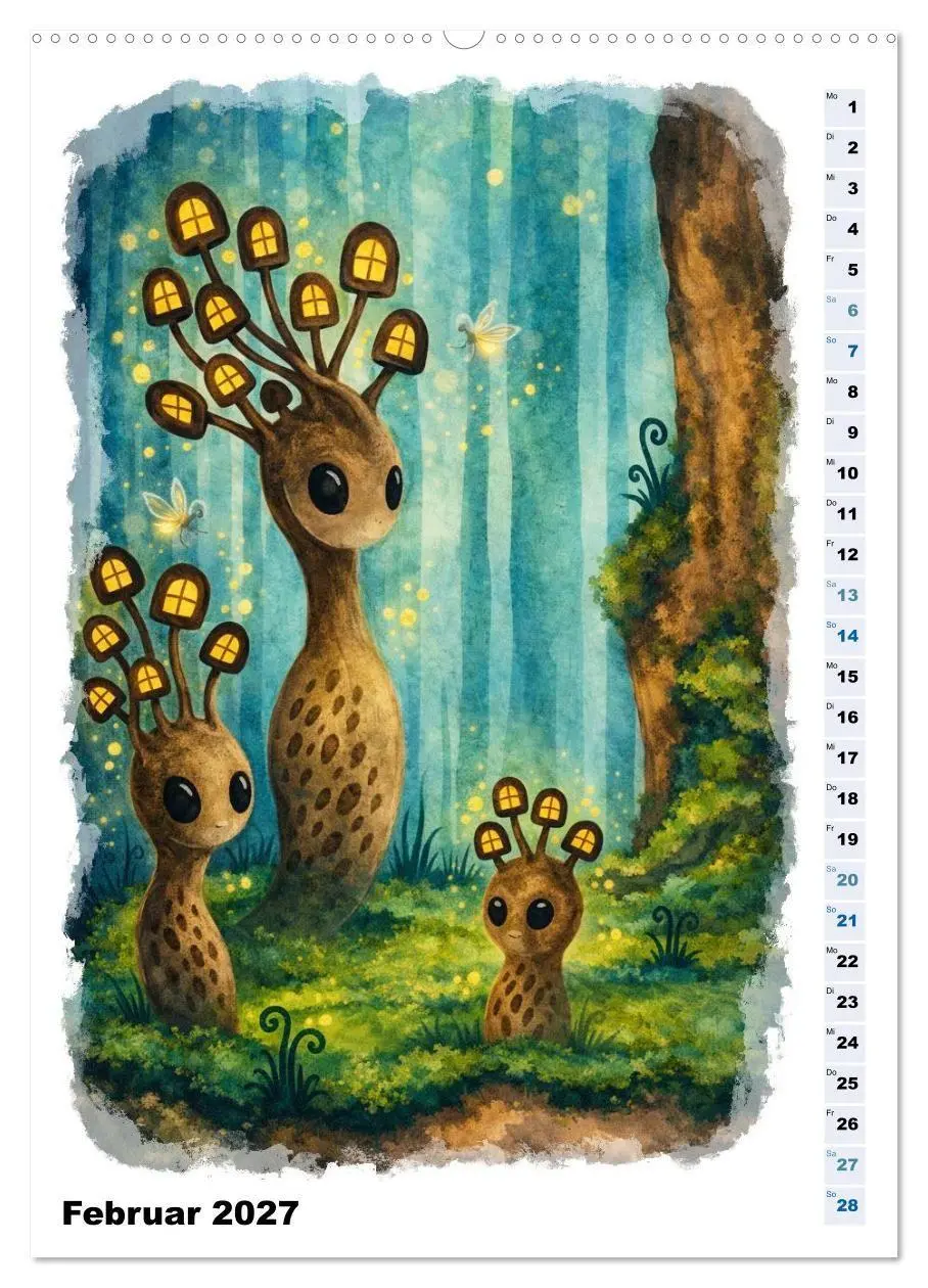 Bild: 9783569749832 | Magische Wesen im Fabelwald (Wandkalender 2027 DIN A2 hoch),...