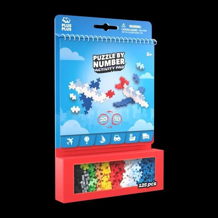 Cover: 5710409109932 | PLUS PLUS - 125 Kreativ Bausteine Puzzle Transport | Deutsch | 2025