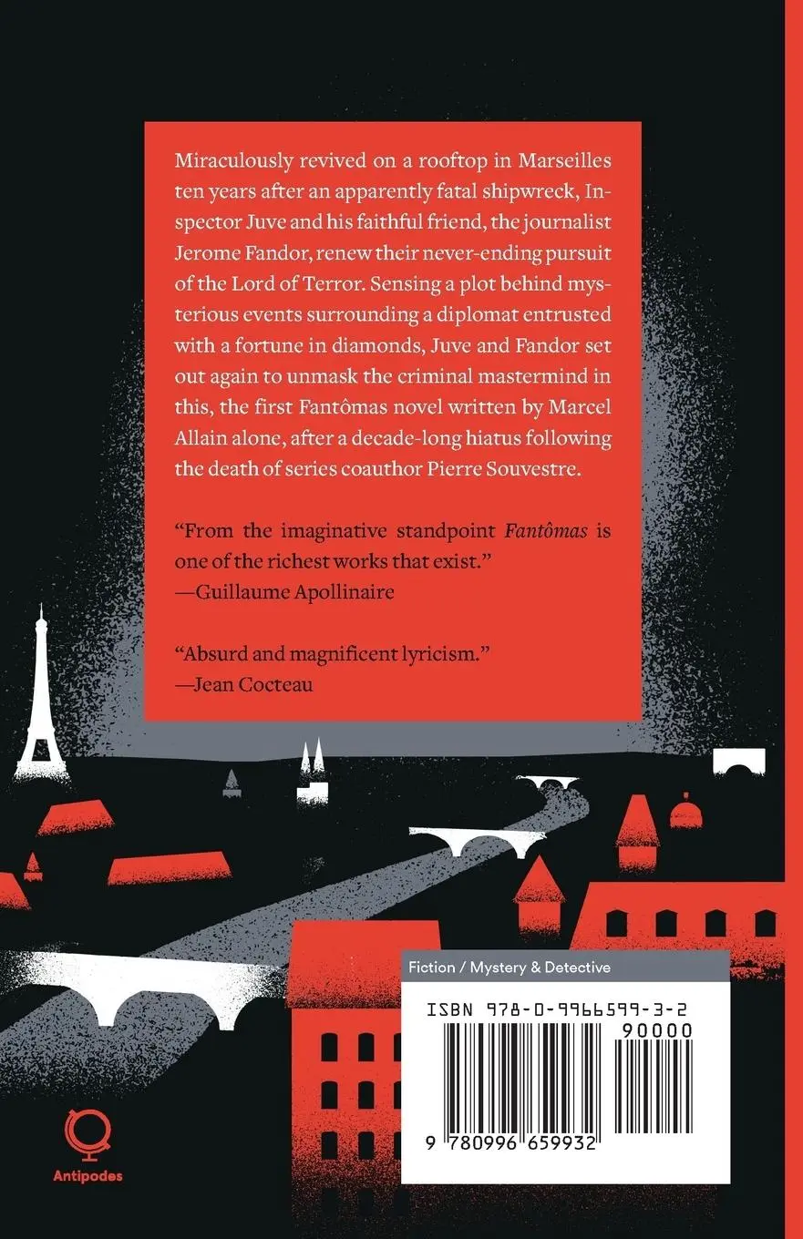 Rückseite: 9780996659932 | The Lord of Terror | A Fantomas Detective Novel | Marcel Allain | Buch