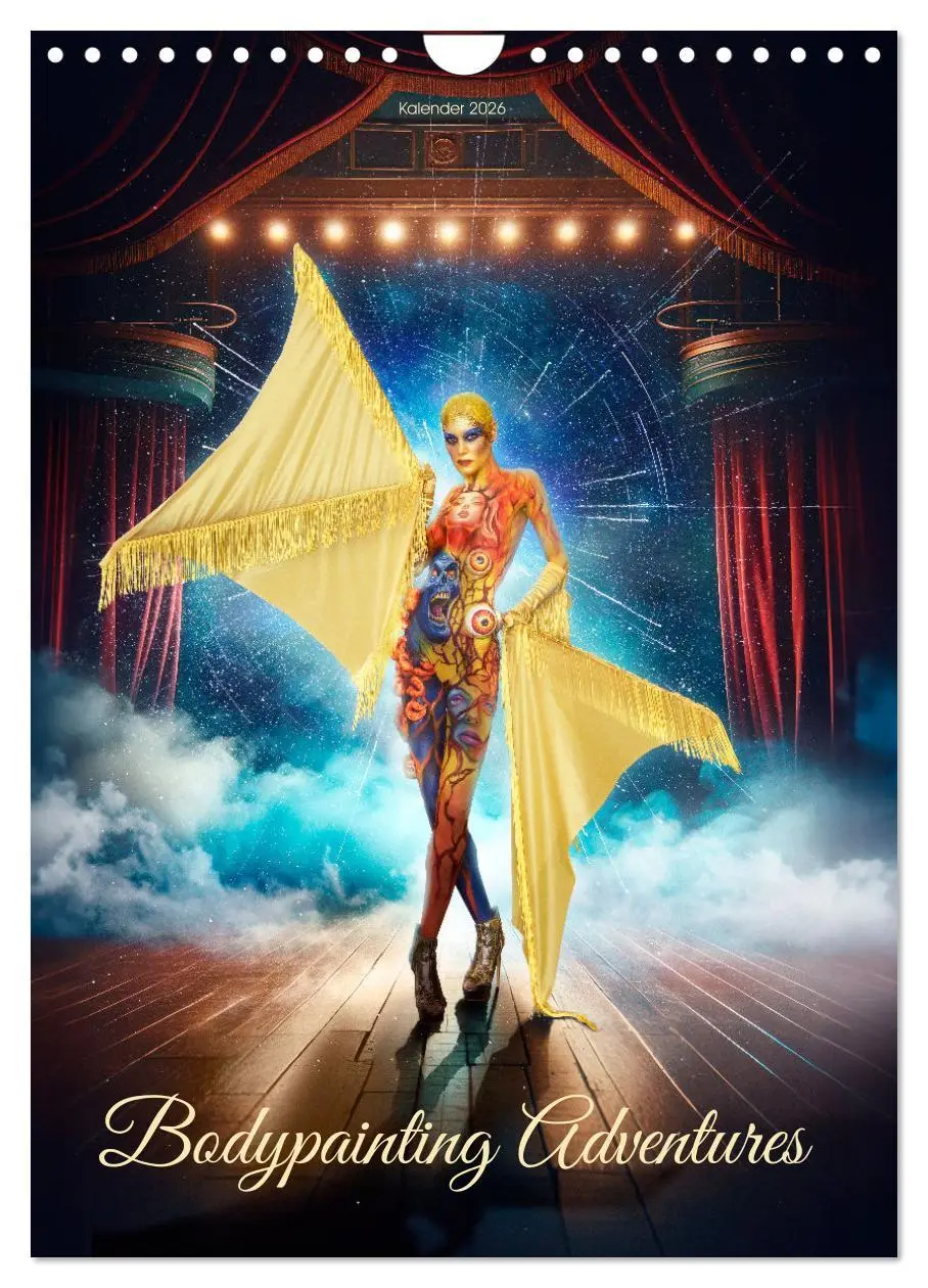Cover: 9783516269932 | Bodypainting Adventures (Wandkalender 2026 DIN A4 hoch), CALVENDO...