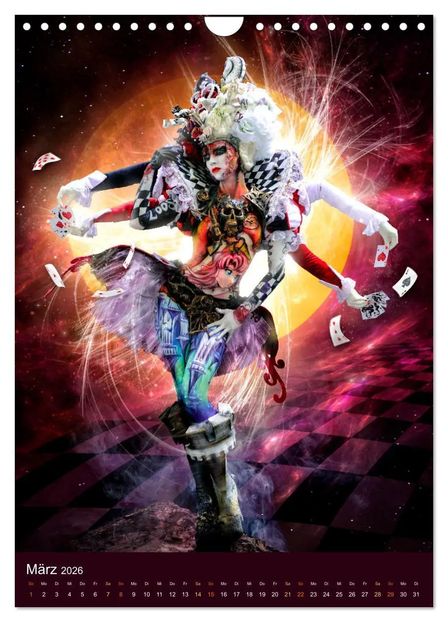 Bild: 9783516269932 | Bodypainting Adventures (Wandkalender 2026 DIN A4 hoch), CALVENDO...