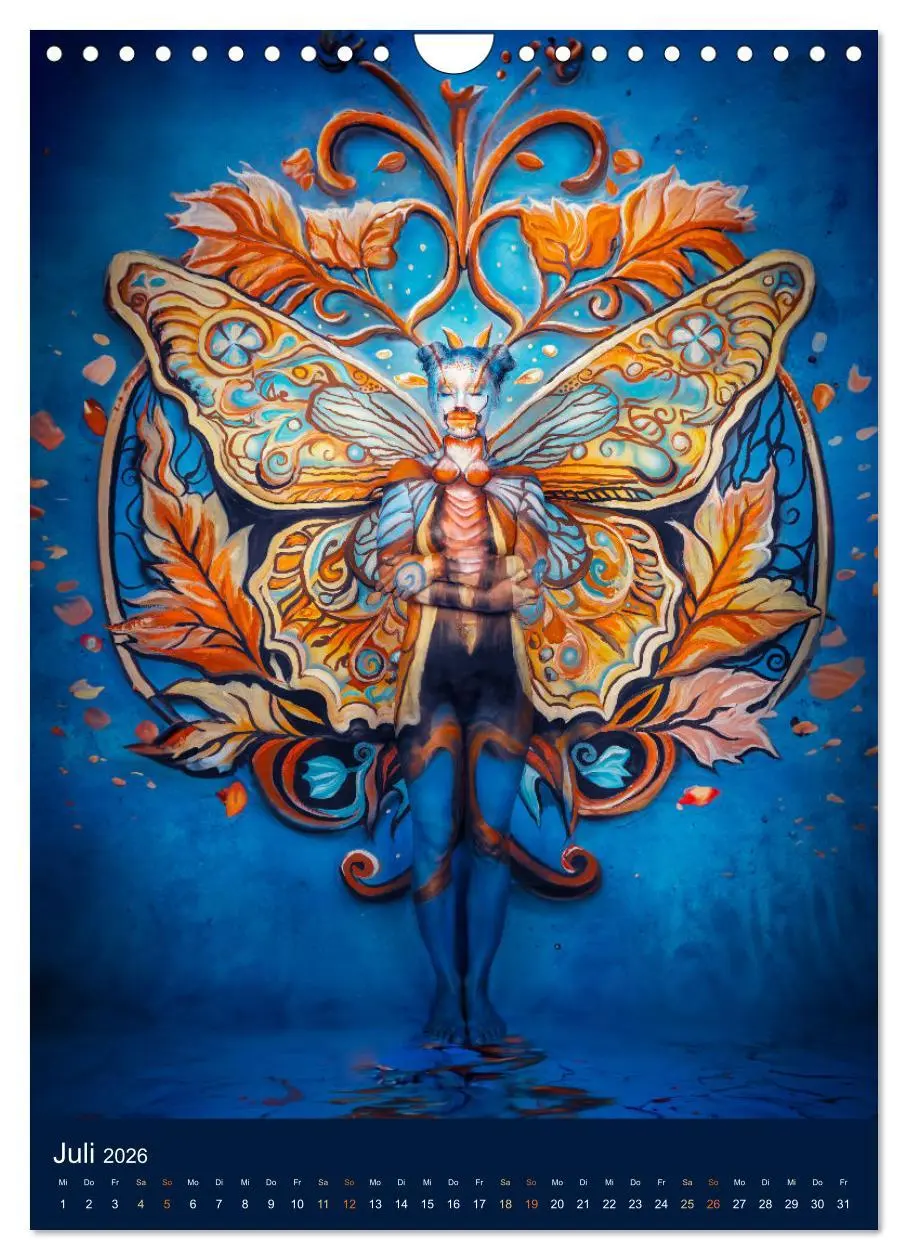 Bild: 9783516269932 | Bodypainting Adventures (Wandkalender 2026 DIN A4 hoch), CALVENDO...