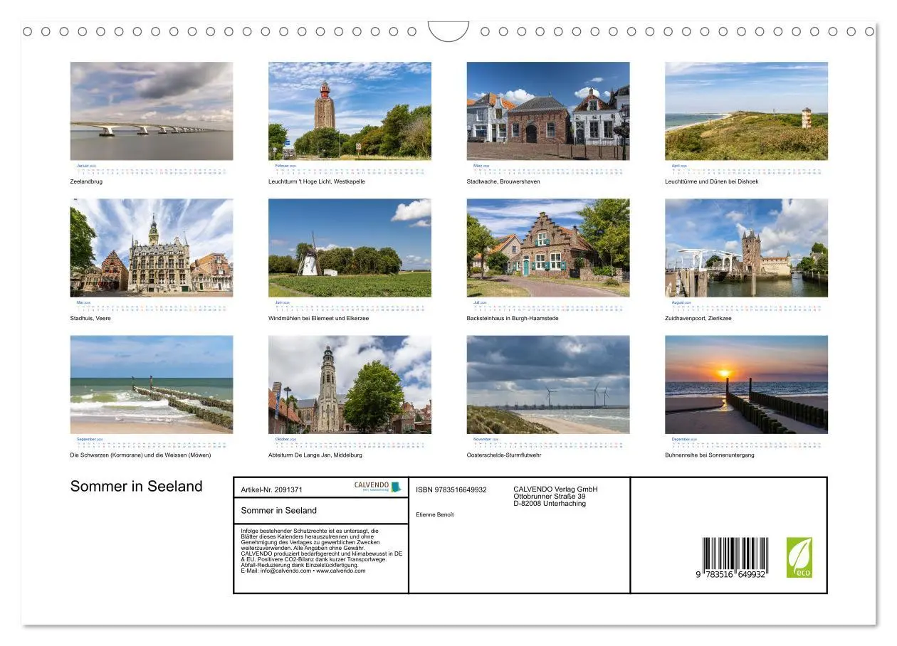 Bild: 9783516649932 | Sommer in Seeland (Wandkalender 2026 DIN A3 quer), CALVENDO...