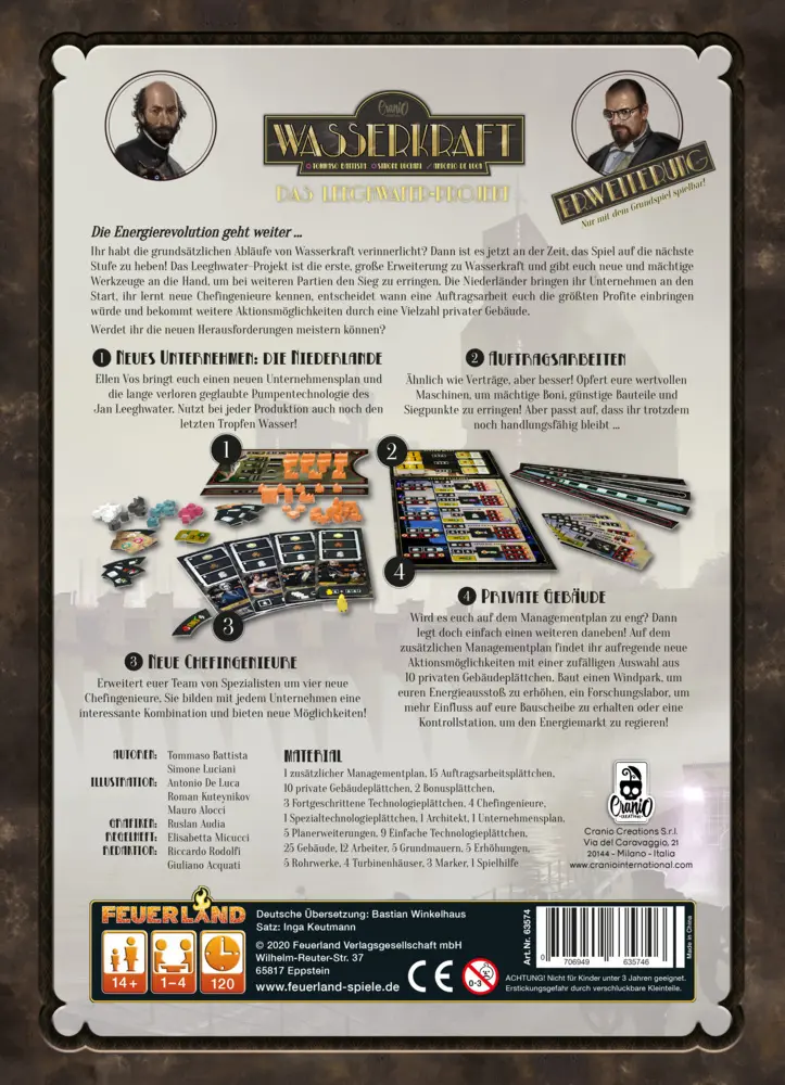 Bild: 4260705310033 | Wasserkraft: Das Leeghwater-Projekt (Spiel-Zubehör) | Battista (u. a.)