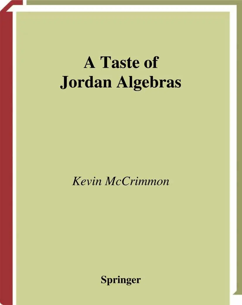 Cover: 9781441930033 | A Taste of Jordan Algebras | Kevin Mccrimmon | Taschenbuch | xxv