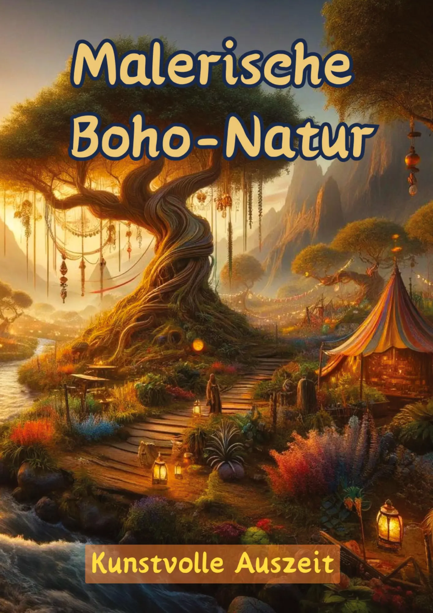 Malerische Boho-Natur - Maxi Pinselzauber Kartoniert (TB)