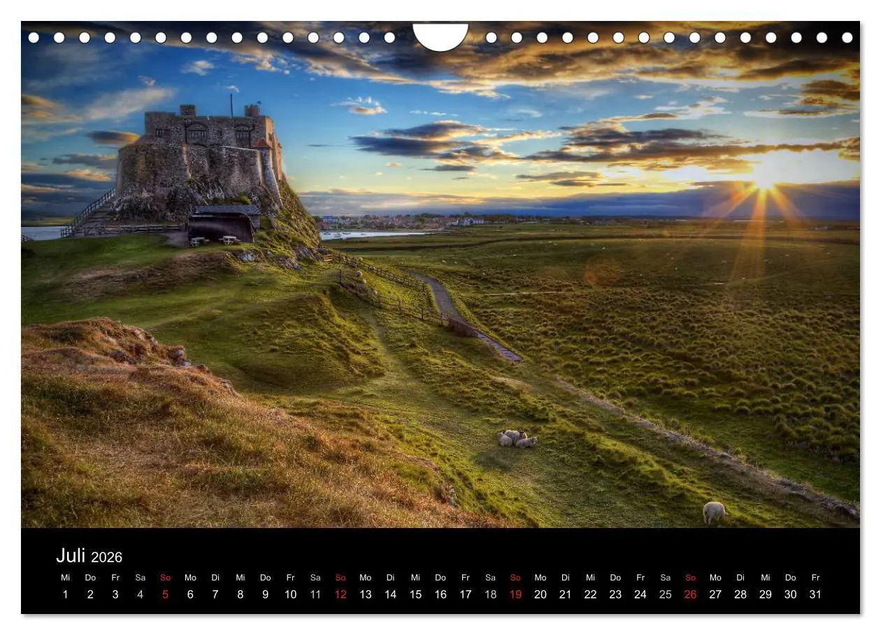 Bild: 9783516140033 | Holy Island - England (Wandkalender 2026 DIN A4 quer), CALVENDO...