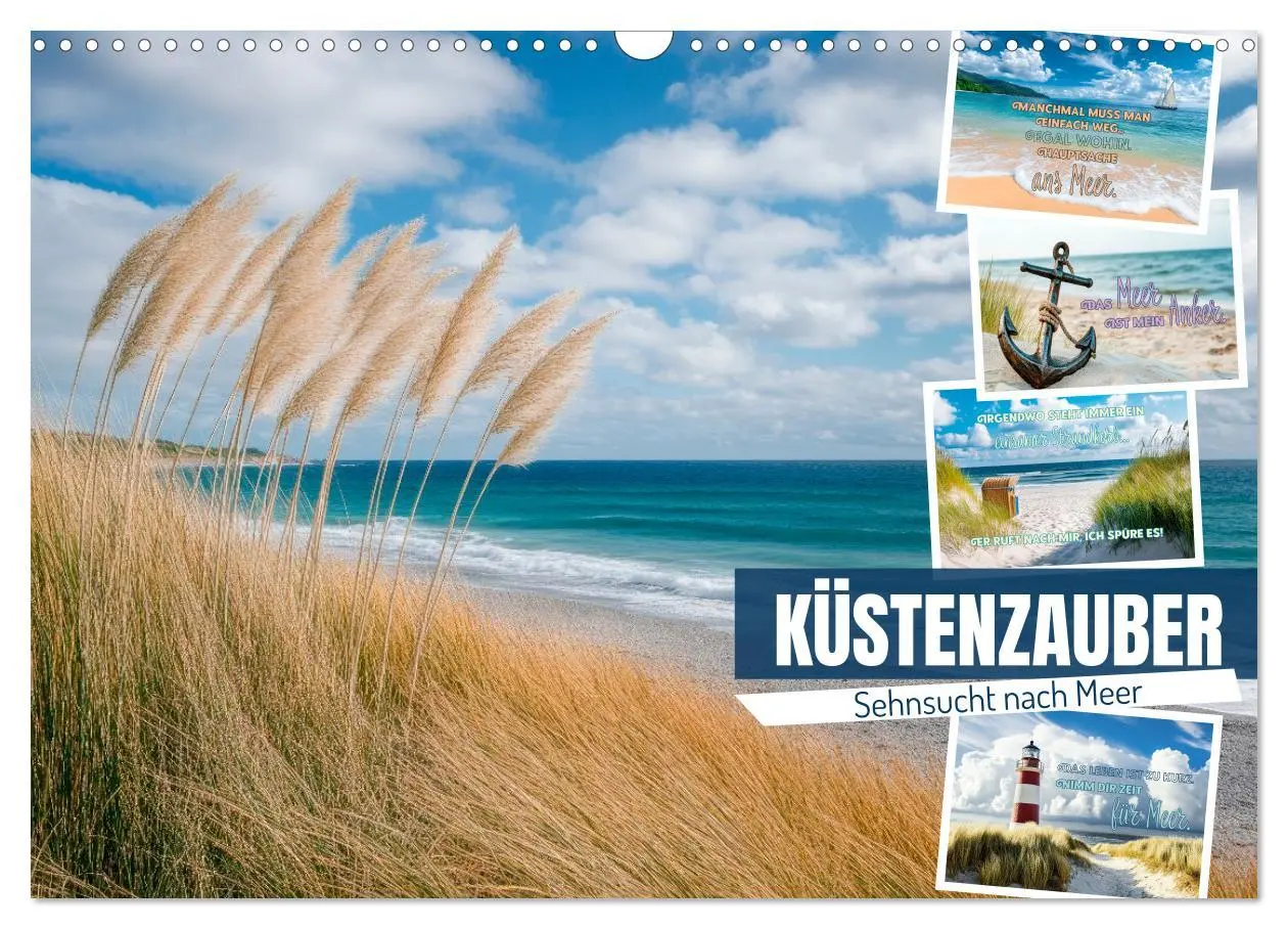 Cover: 9783516210033 | KÜSTENZAUBER Sehnsucht nach Meer (Wandkalender 2026 DIN A3 quer),...