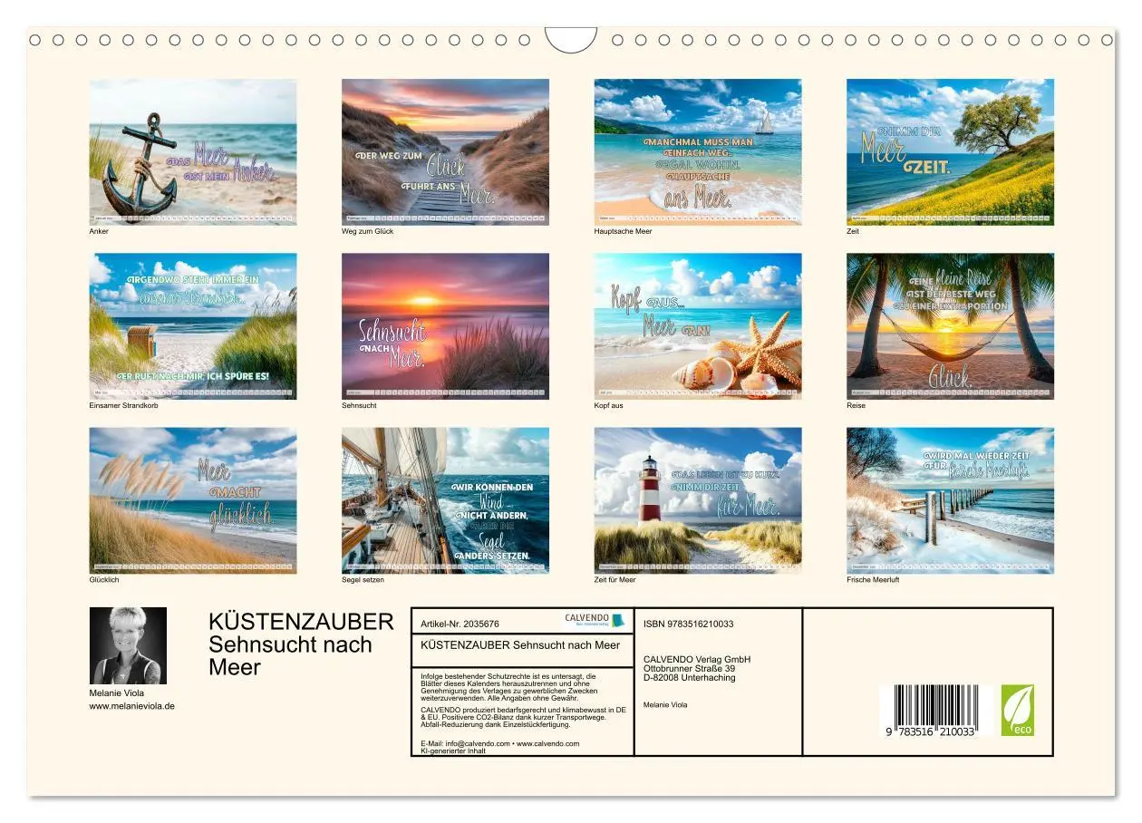 Bild: 9783516210033 | KÜSTENZAUBER Sehnsucht nach Meer (Wandkalender 2026 DIN A3 quer),...