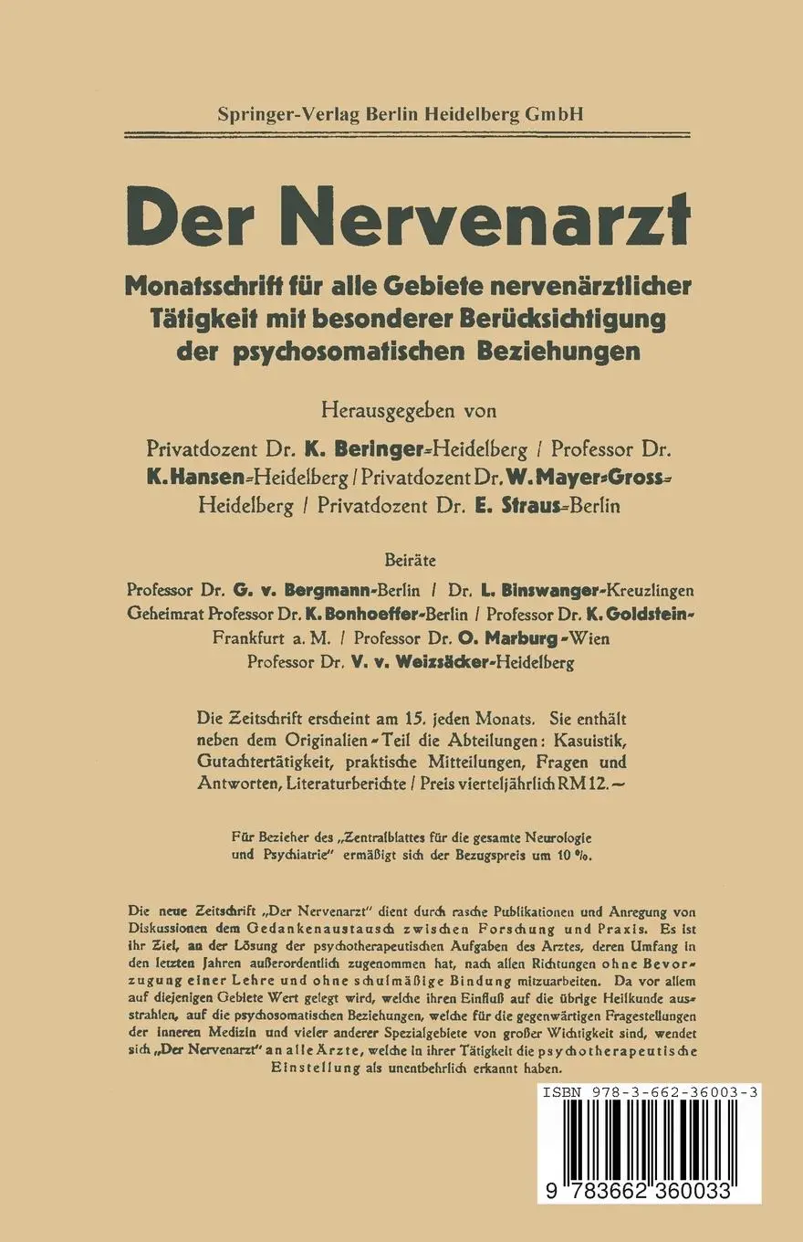 Rückseite: 9783662360033 | Die Wechseljahre des Mannes | Alfred Erich Hoche | Taschenbuch | iii