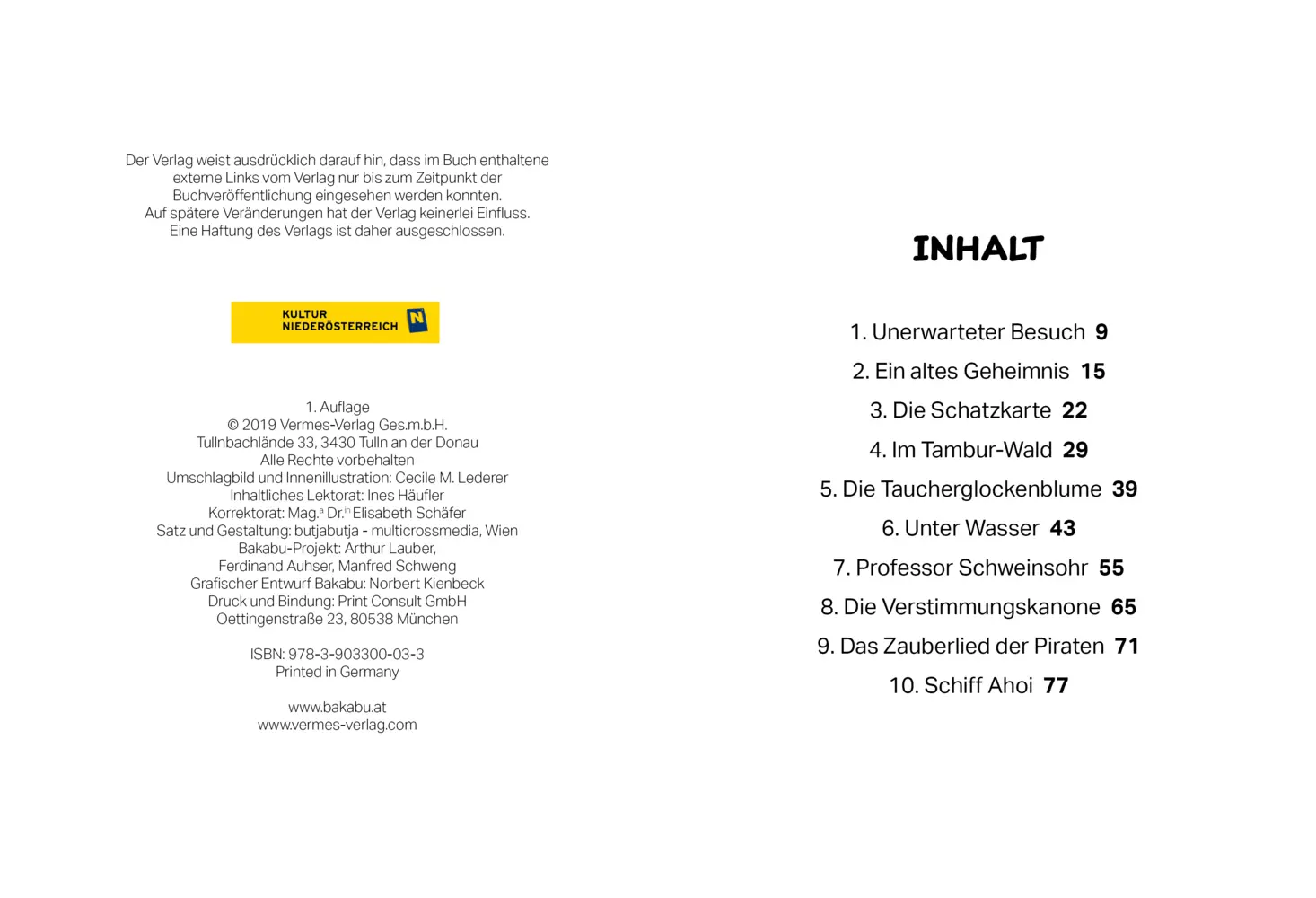 Bild: 9783903300033 | Bakabu und der Schatz der Piraten | Ferdinand Auhser | Buch | 88 S.