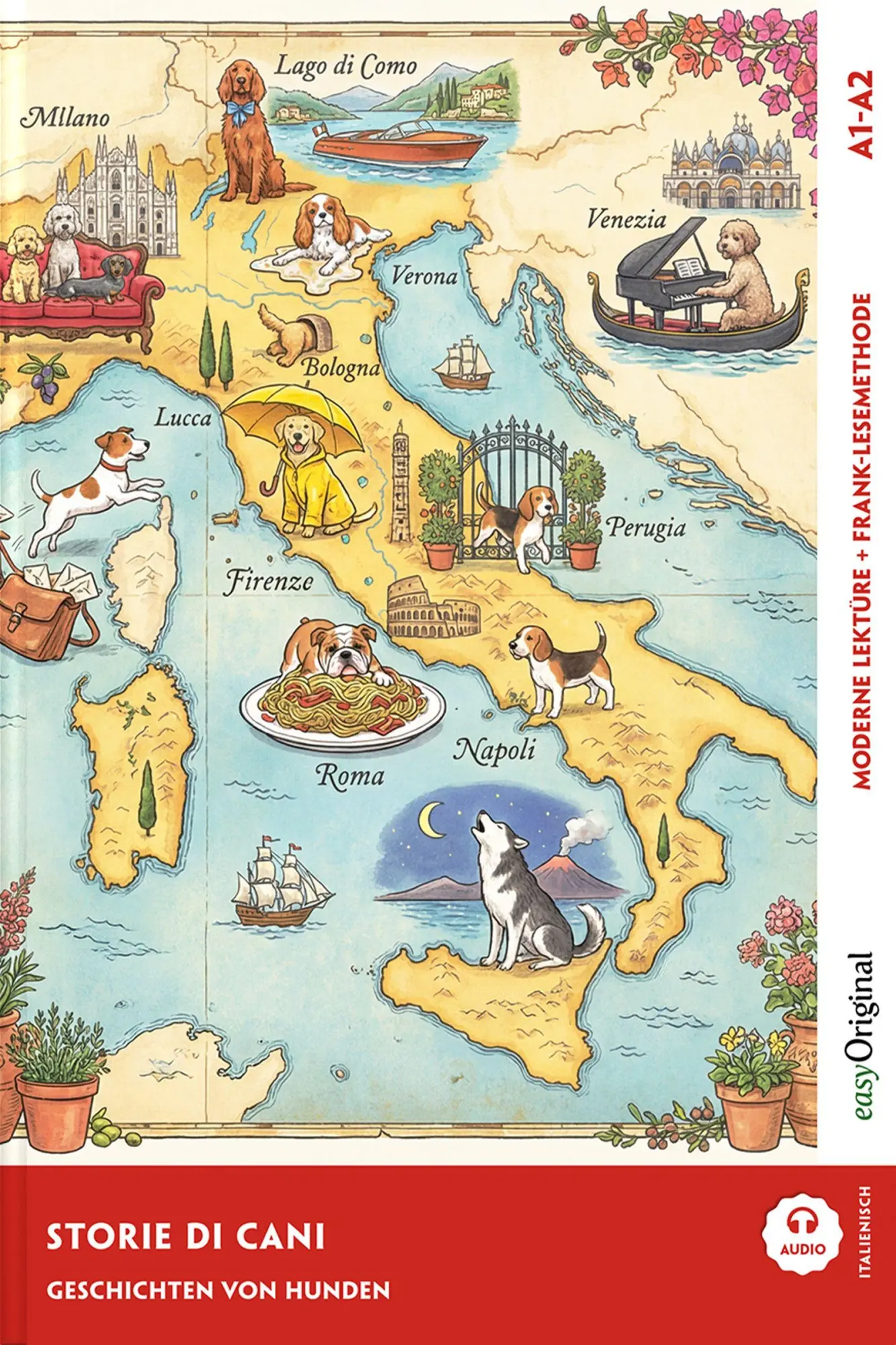 Cover: 9783991970033 | Italienisch lernen mit lustigen Kurzgeschichten (A1-A2) - Storie di...