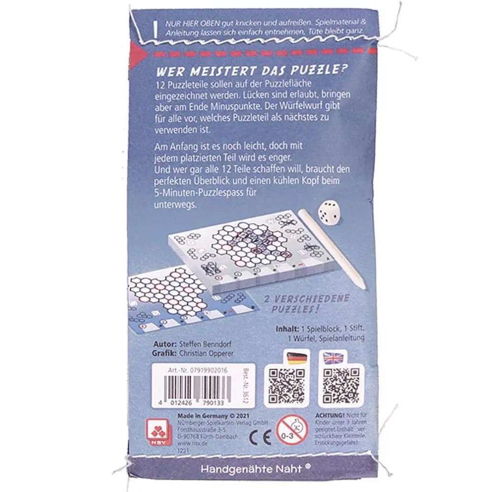 Bild: 4012426790133 | 5 Minuten Puzzle (Minny) | Nürnberger Spielkarten Verlag | Spiel