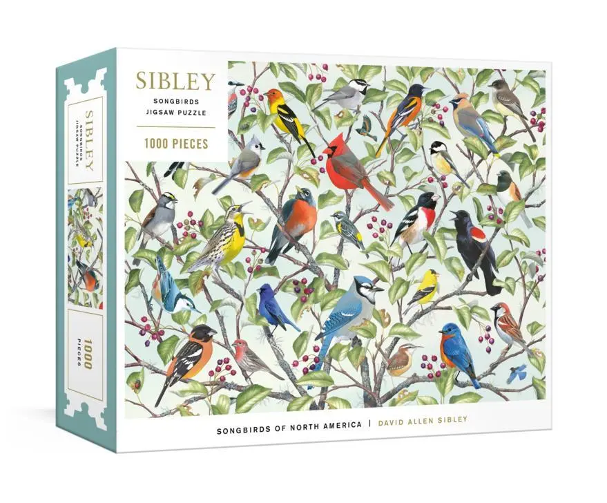 Cover: 9780593800133 | Sibley Songbirds Jigsaw Puzzle. 1000 Pieces | David Allen Sibley
