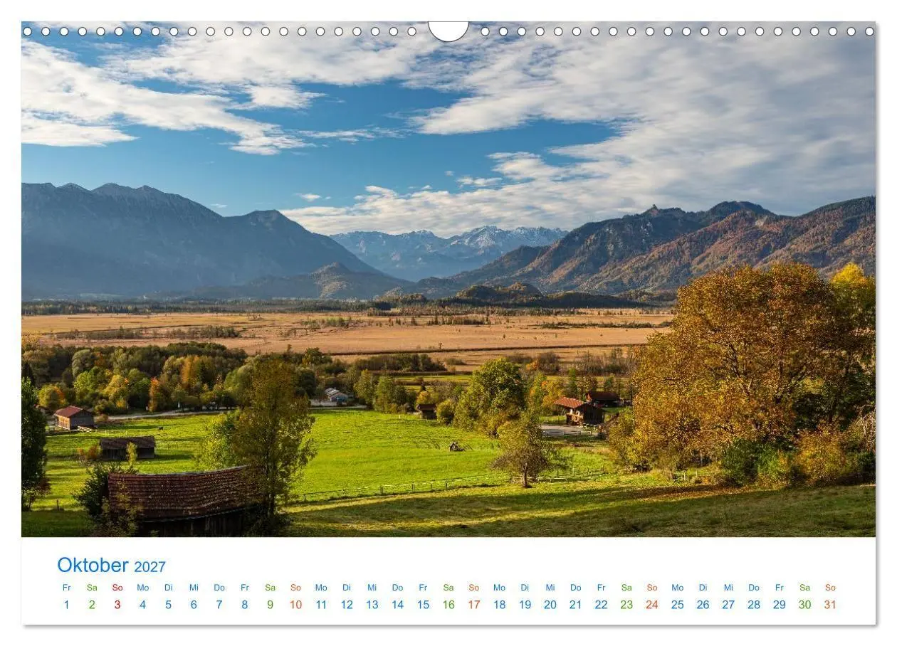 Bild: 9783516820133 | Im blauen Land am Alpenrand (Wandkalender 2027 DIN A3 quer),...