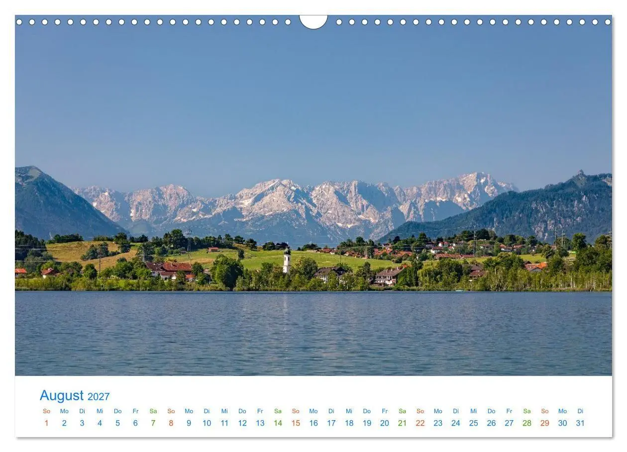 Bild: 9783516820133 | Im blauen Land am Alpenrand (Wandkalender 2027 DIN A3 quer),...