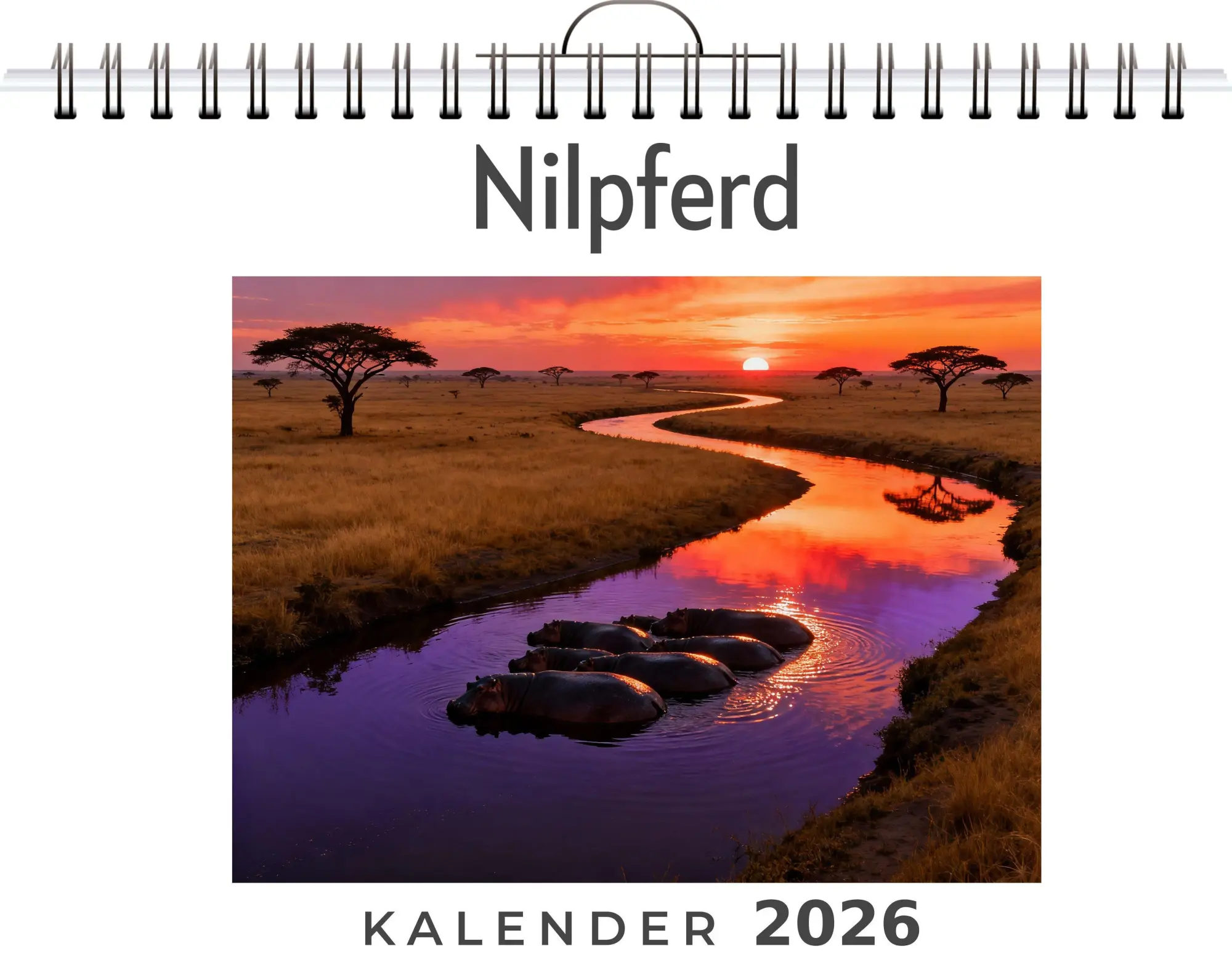Cover: 9783695330133 | Nilpferd | Julian Maier | Kalender | Deutsch | 2026 | FlipFlop