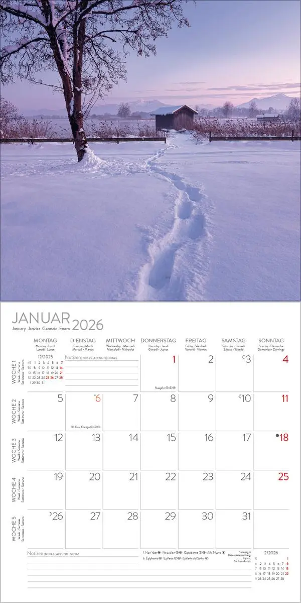 Bild: 9783731890133 | Traumwege 2026 | Verlag Korsch | Kalender | 13 S. | Deutsch | 2026