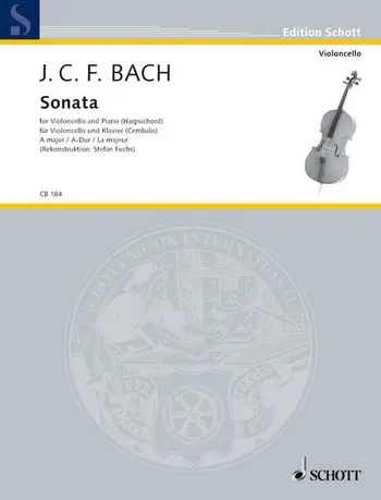 Cover: 9790001140133 | Sonata A-Dur | Violoncello und Klavier | Bach | Buch | Buch | Deutsch