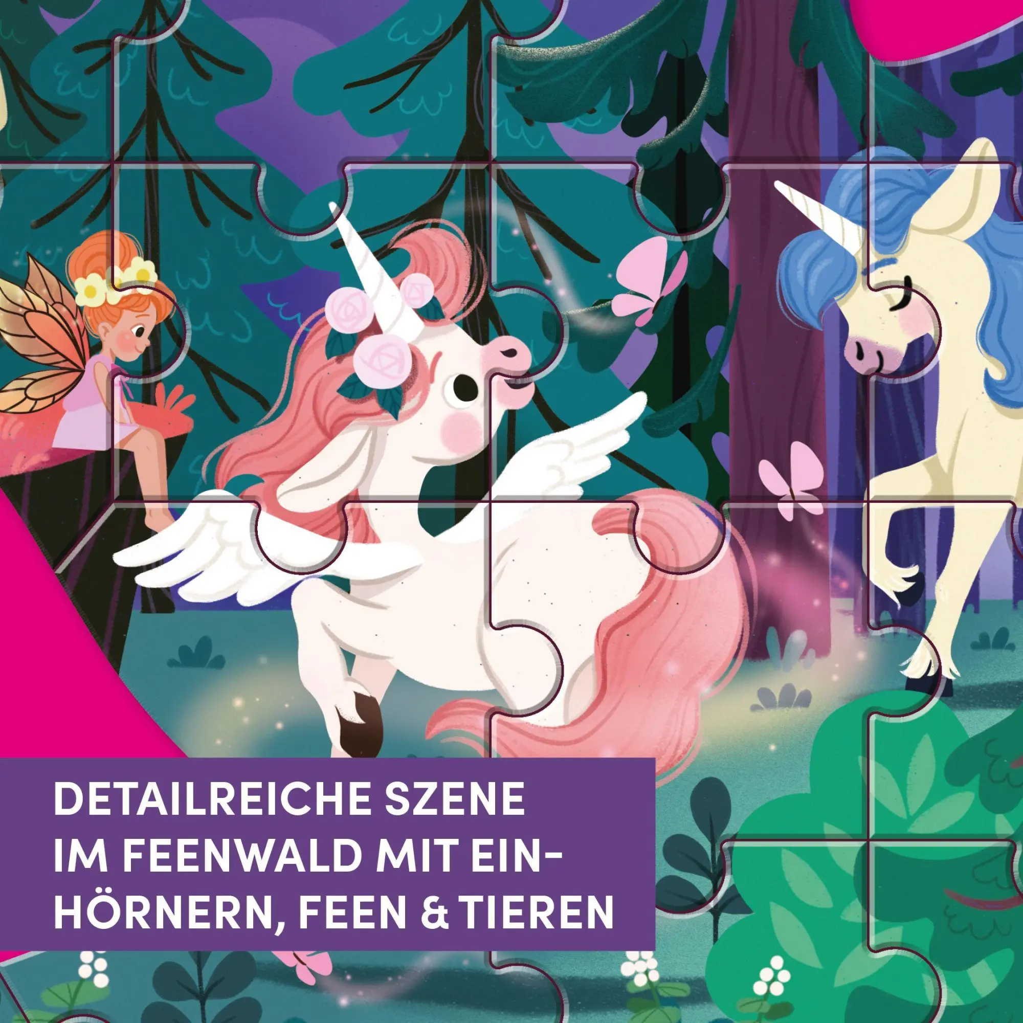 Bild: 4007742170233 | Einhorn XXL-Formpuzzle | Bodenpuzzle mit 50 Teilen | Emmanuelle Colin