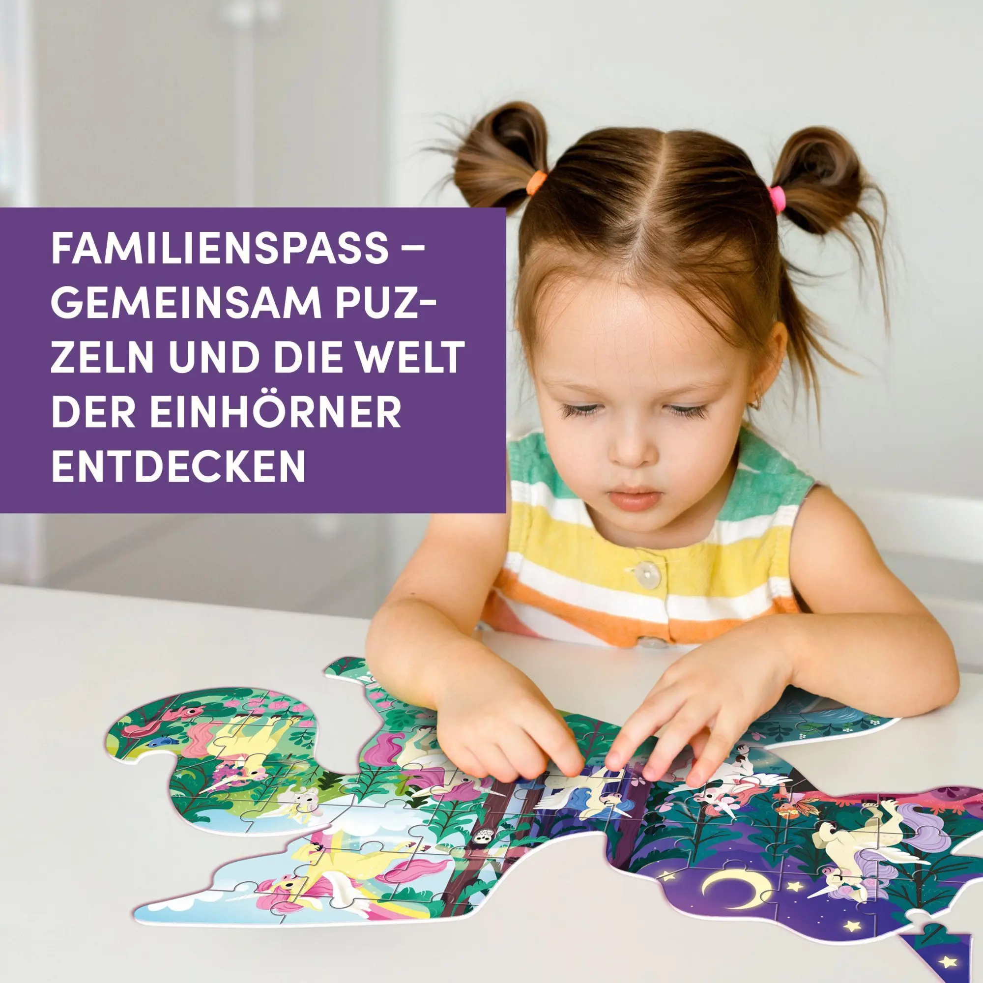 Bild: 4007742170233 | Einhorn XXL-Formpuzzle | Bodenpuzzle mit 50 Teilen | Emmanuelle Colin