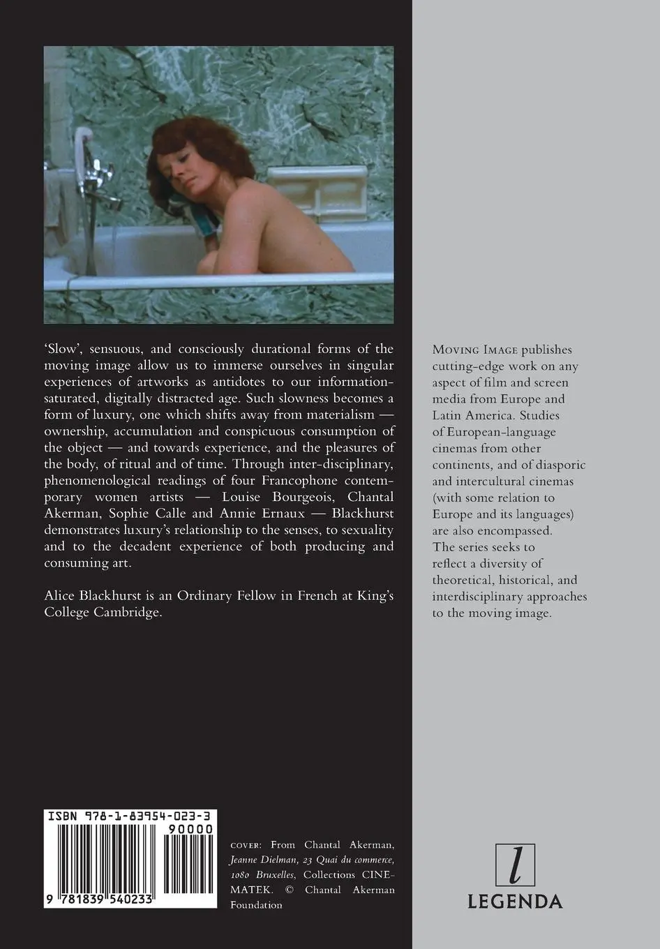 Rückseite: 9781839540233 | Luxury, Sensation and the Moving Image | Alice Blackhurst | Buch